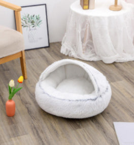 Round Plush Pet Bed