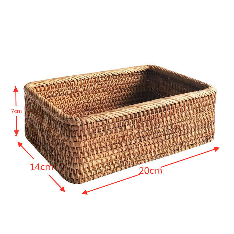 Pastoral Style Rattan Storage Basket