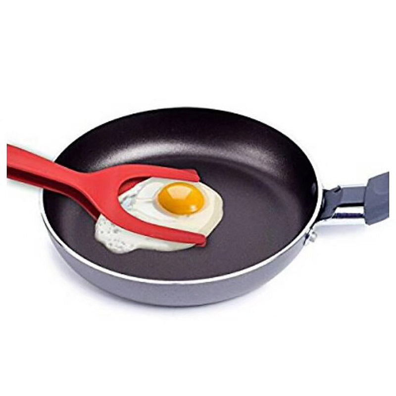 Grip and Flip Tongs - Egg Spatula and Clamp