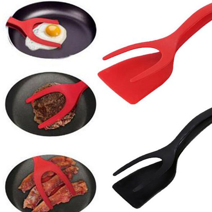 Grip and Flip Tongs - Egg Spatula and Clamp