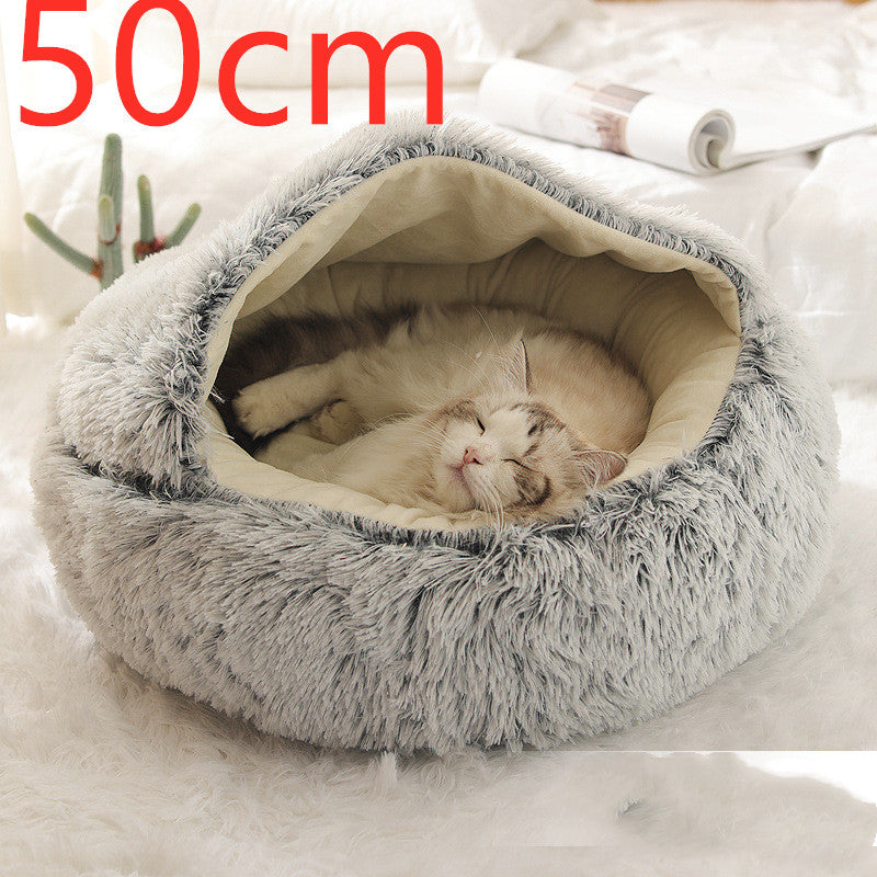 Round Plush Pet Bed