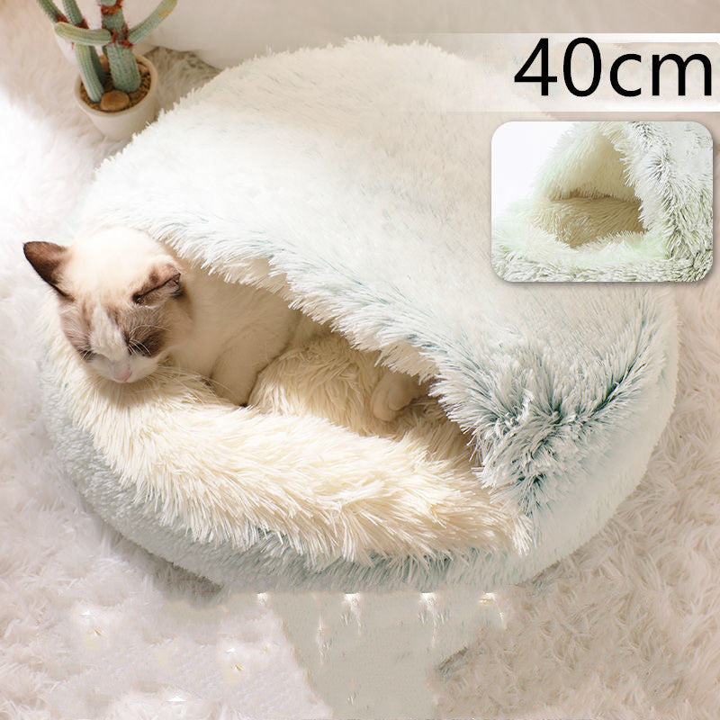 Round Plush Pet Bed