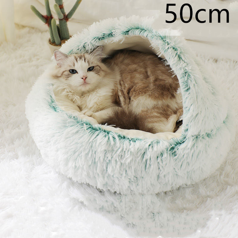 Round Plush Pet Bed