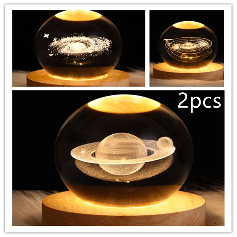 Galaxy Crystal Ball Table Lamp