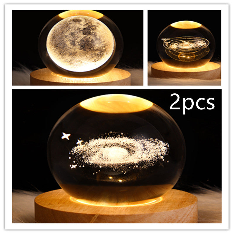 Galaxy Crystal Ball Table Lamp