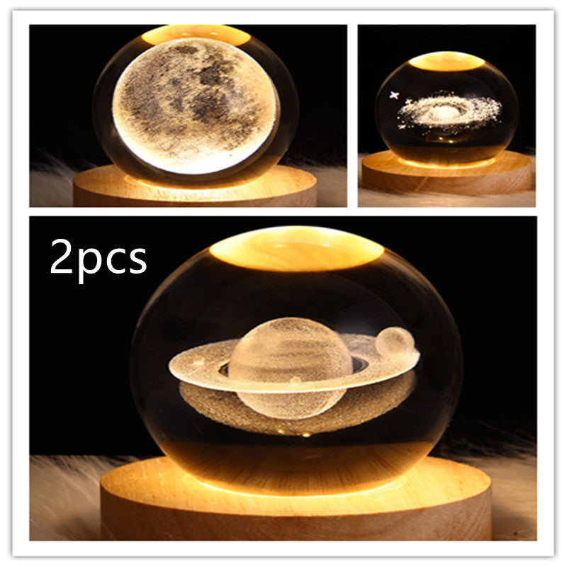 Galaxy Crystal Ball Table Lamp