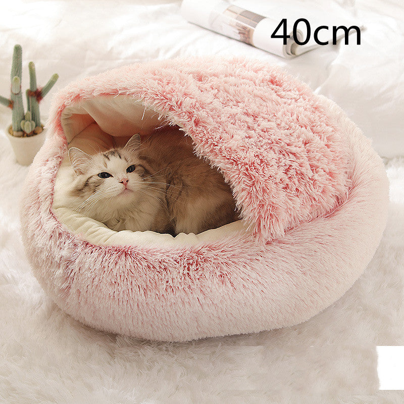 Round Plush Pet Bed