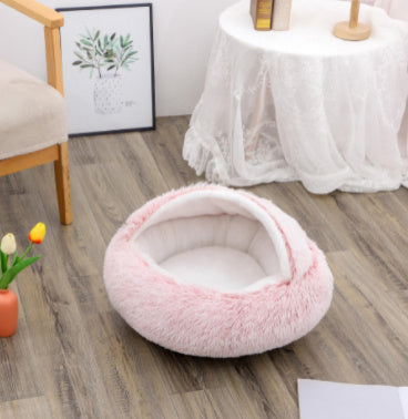 Round Plush Pet Bed