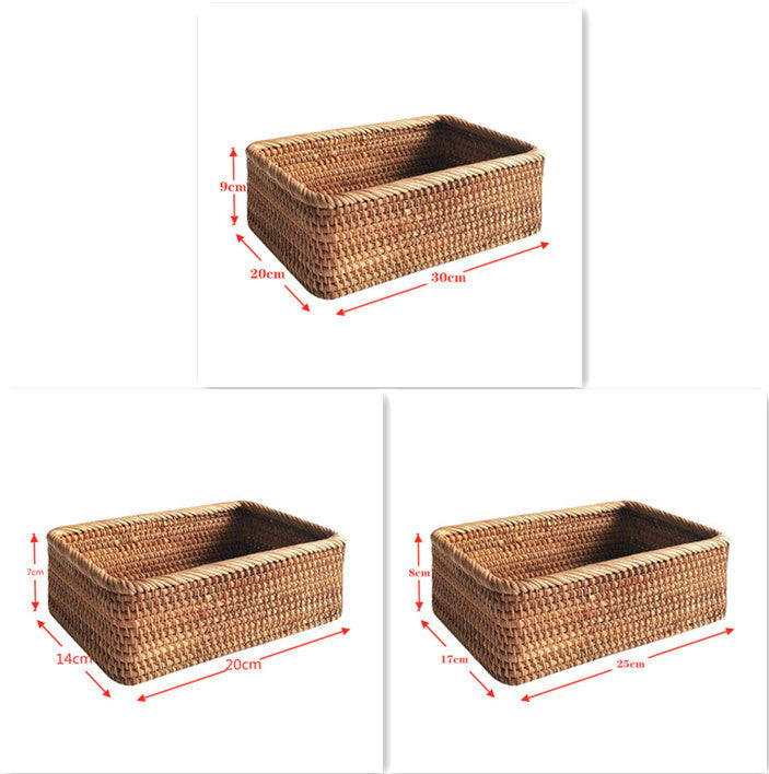 Pastoral Style Rattan Storage Basket