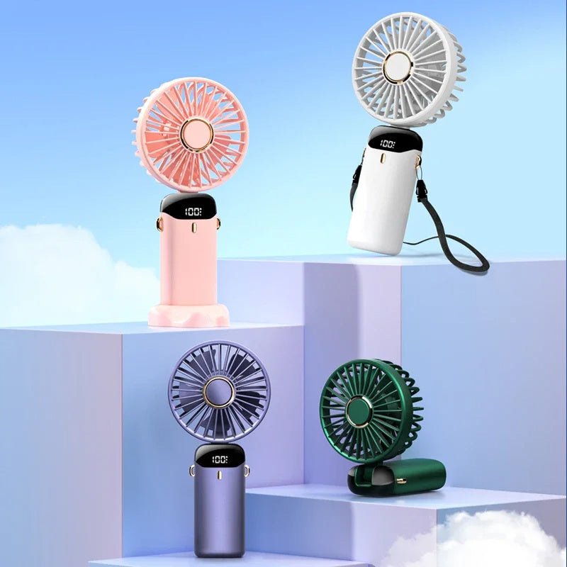 Portable USB Rechargeable Handheld Electric Fan