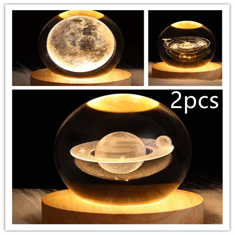 Galaxy Crystal Ball Table Lamp