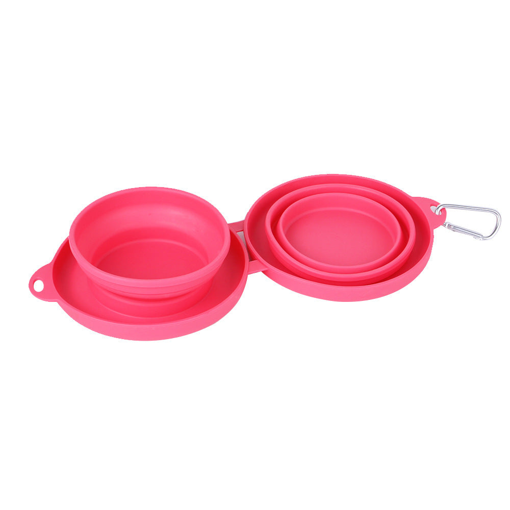 Foldable Double Pet Bowl